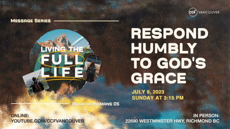 Respond Humbly to God’s Grace
