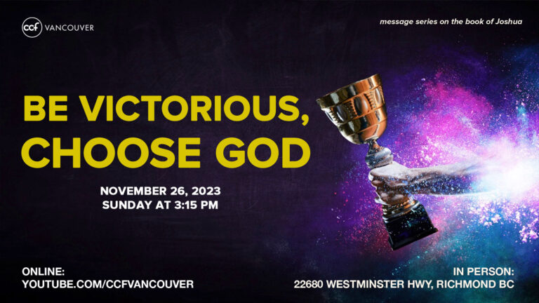 Be Victorious, Choose God