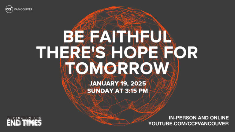 Be Faithful, There’s Hope For Tomorrow