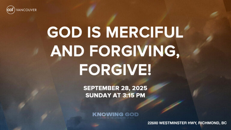 God is Merciful and Forgiving – Forgive