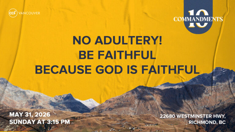 No Adultery! Be Faithful because God is Faithful